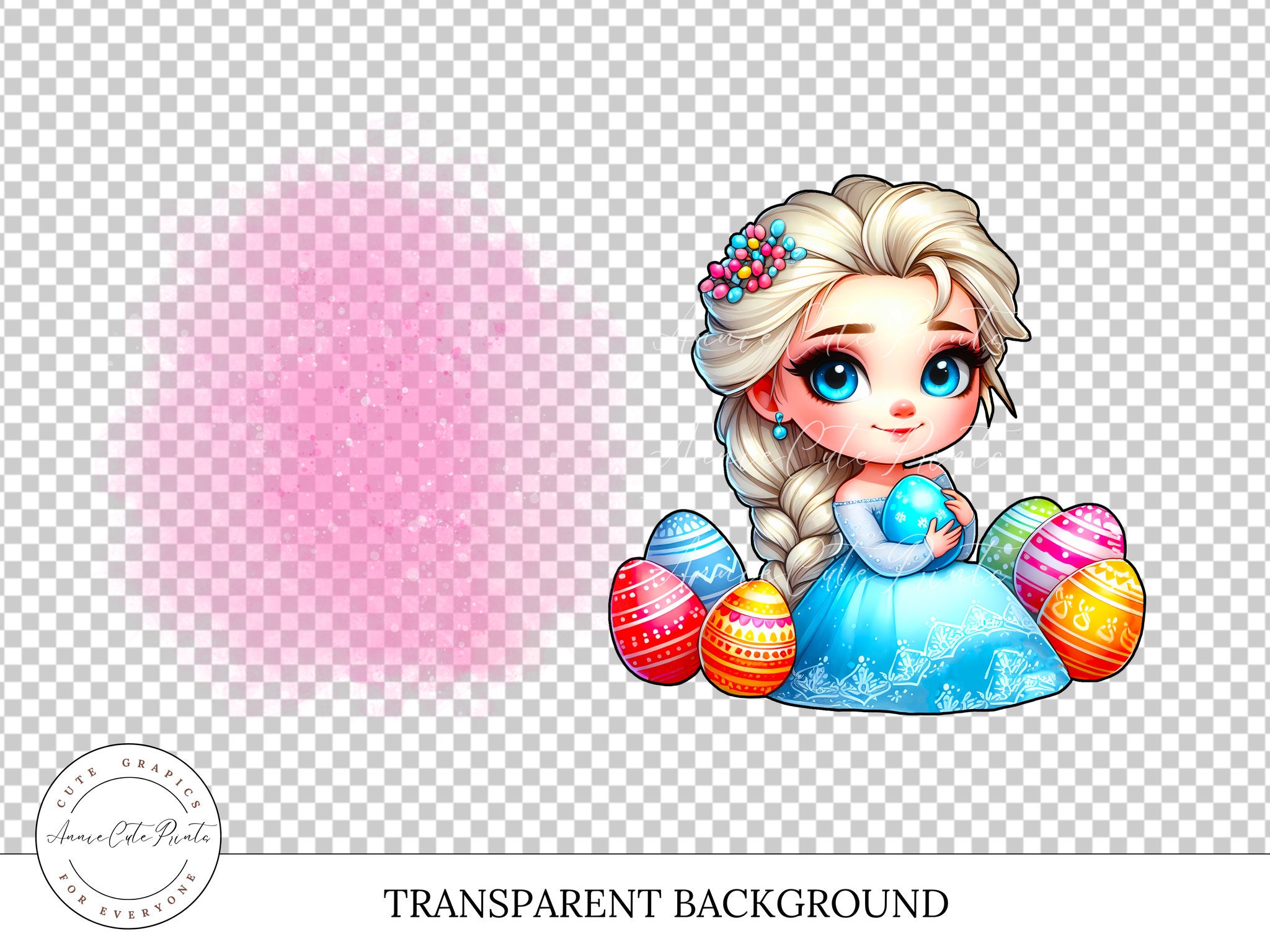 Spring Task Elsa Cute Spring Time Elsa Princess PNG Clipart Transparent Background ...