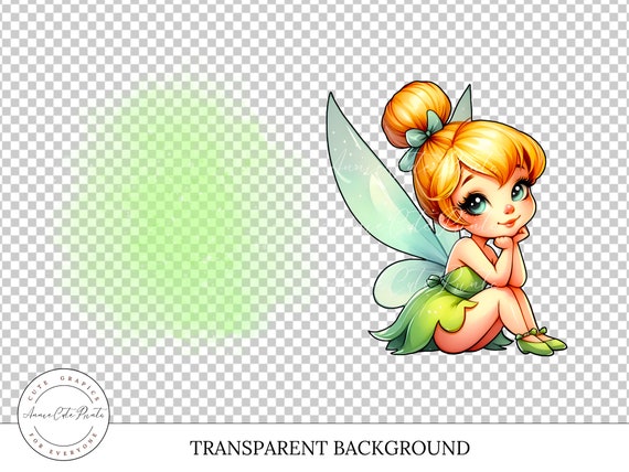 Tinkerbellページ かわいいプリンセス ティンカーベル PNG クリップアート - 透明な背景