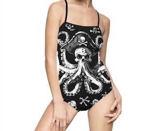 Octopus pirate Women's One-piece Swimsuit (AOP)