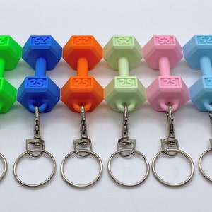 Dumbbell Keychain | Minimalistic | 3D Printed | Weightlift | Workout