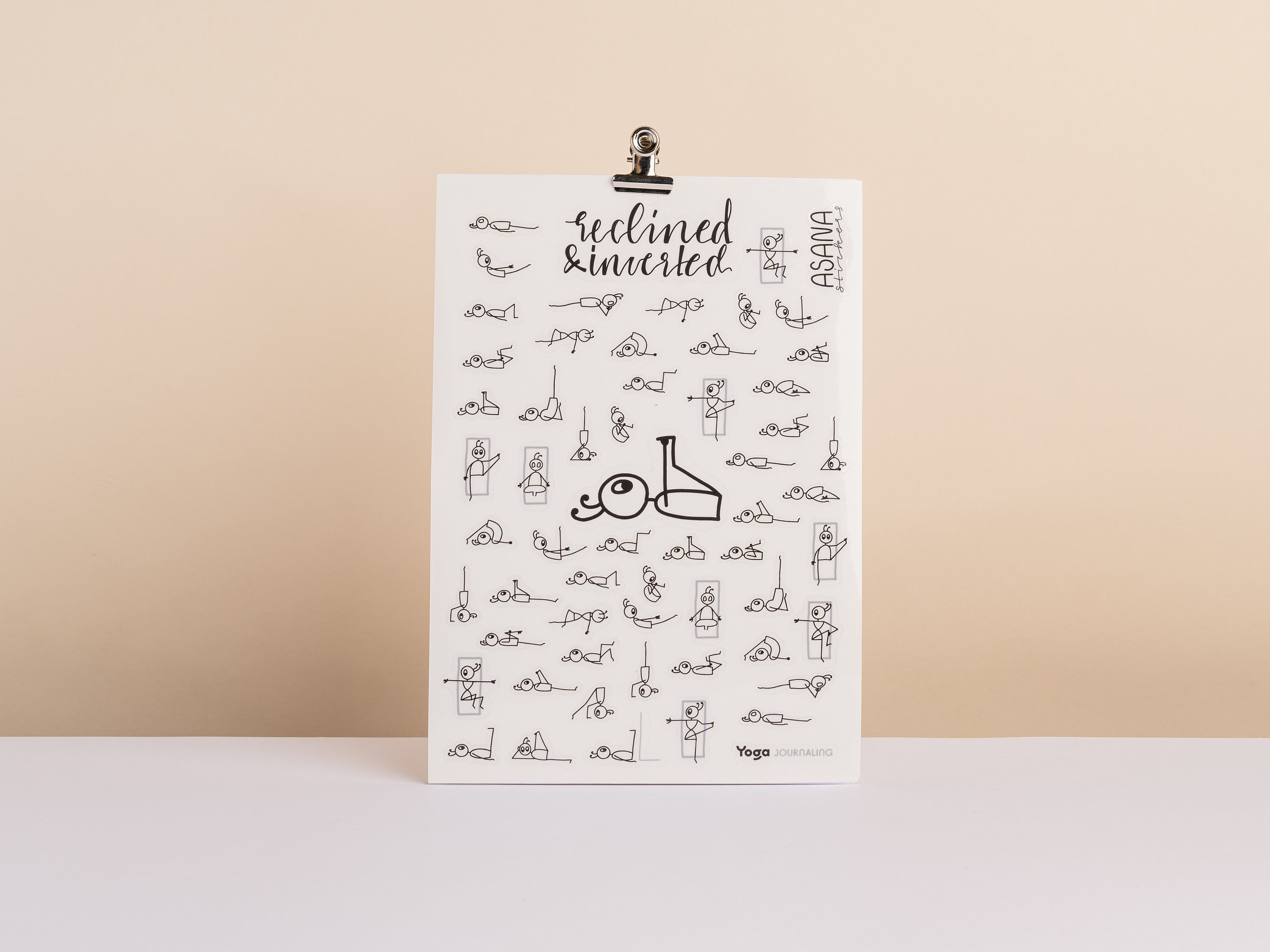 Yoga Stick Figure Stickers Yoga Class Preparation for Yoga Teachers ...