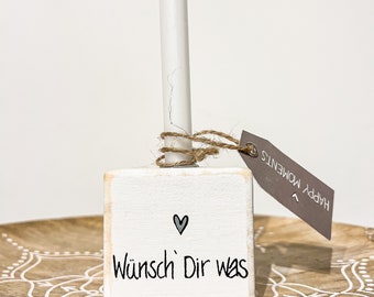 Holzwürfel- Wünsch Dir was