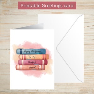 Grußkarte zum Geburtstag, Geschenke für Freunde, Geburtstagskarte für Freunde, digitaler Download