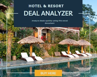 Hotel Deal Analyzer - Excel Template - Acquisitions