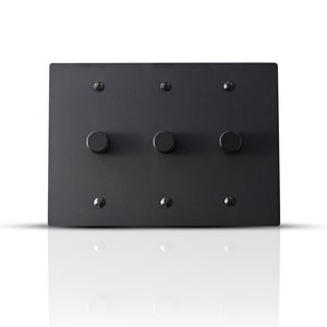 Toggle Light Switch With Solid Black Brass Wall Plate - Etsy