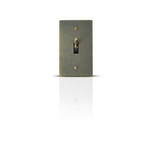 Toggle Light Switch, Dimmer & Outlet. Antique Bronze Brass Cover Wall Plate Home Decor, Electrical Socket Covers, Unique Switch Plates image 5