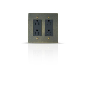 Toggle Light Switch, Dimmer & Outlet. Antique Bronze Brass Cover Wall Plate Home Decor, Electrical Socket Covers, Unique Switch Plates image 2