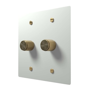 Toggle Light Switch, Dimmer & Outlet. White Brass Cover Wall Plates - Elegant Home Decor, Decorative Switch Plates