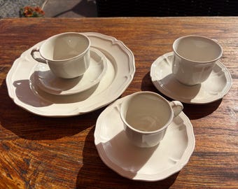 Villeroy & Boch MANOIR coffee cup, tea cup, espresso cup and saucers+breakfast plate
