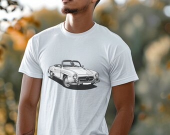 Classic car lover gift classic car fan SL unisex T-shirt classic car shirt mechatronics engineer