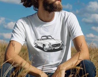 Classic car lover gift classic car fan SL unisex T-shirt classic car shirt mechatronics engineer