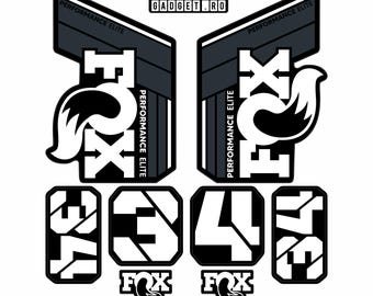 Fox 34 Elite Performance v3 CMYK Vinyl 1:1 Scale Digital Template - Buy ONCE. Print FOREVER.