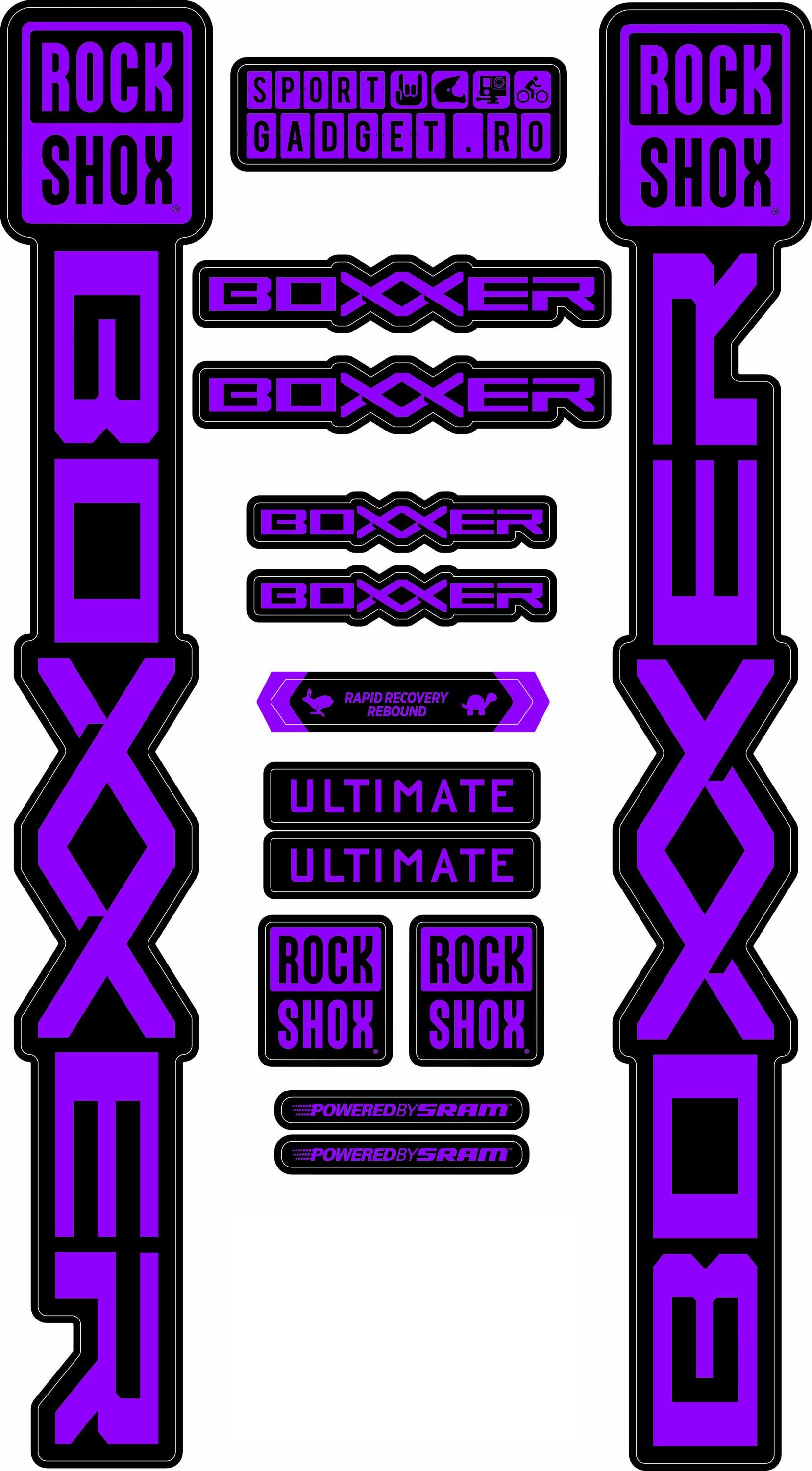 Rock Shox Boxxer 2025+ CMYK Vinyl 1:1 Scale Digital Template - Buy ONCE ...