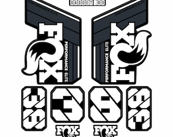 Fox 38 Elite Performance v3 CMYK Vinyl 1:1 Scale Digital Template - Buy ONCE. Print FOREVER.
