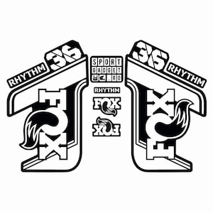 Fox 36 Rhythm CMYK Vinyl 1:1 Scale Digital Template - Buy ONCE. Print FOREVER.