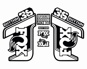 Fox 36 Rhythm CMYK Vinyl 1:1 Scale Digital Template - Buy ONCE