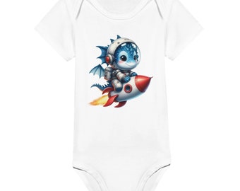 Baby Cosmic Dragon Adventure Short Sleeve Bodysuit