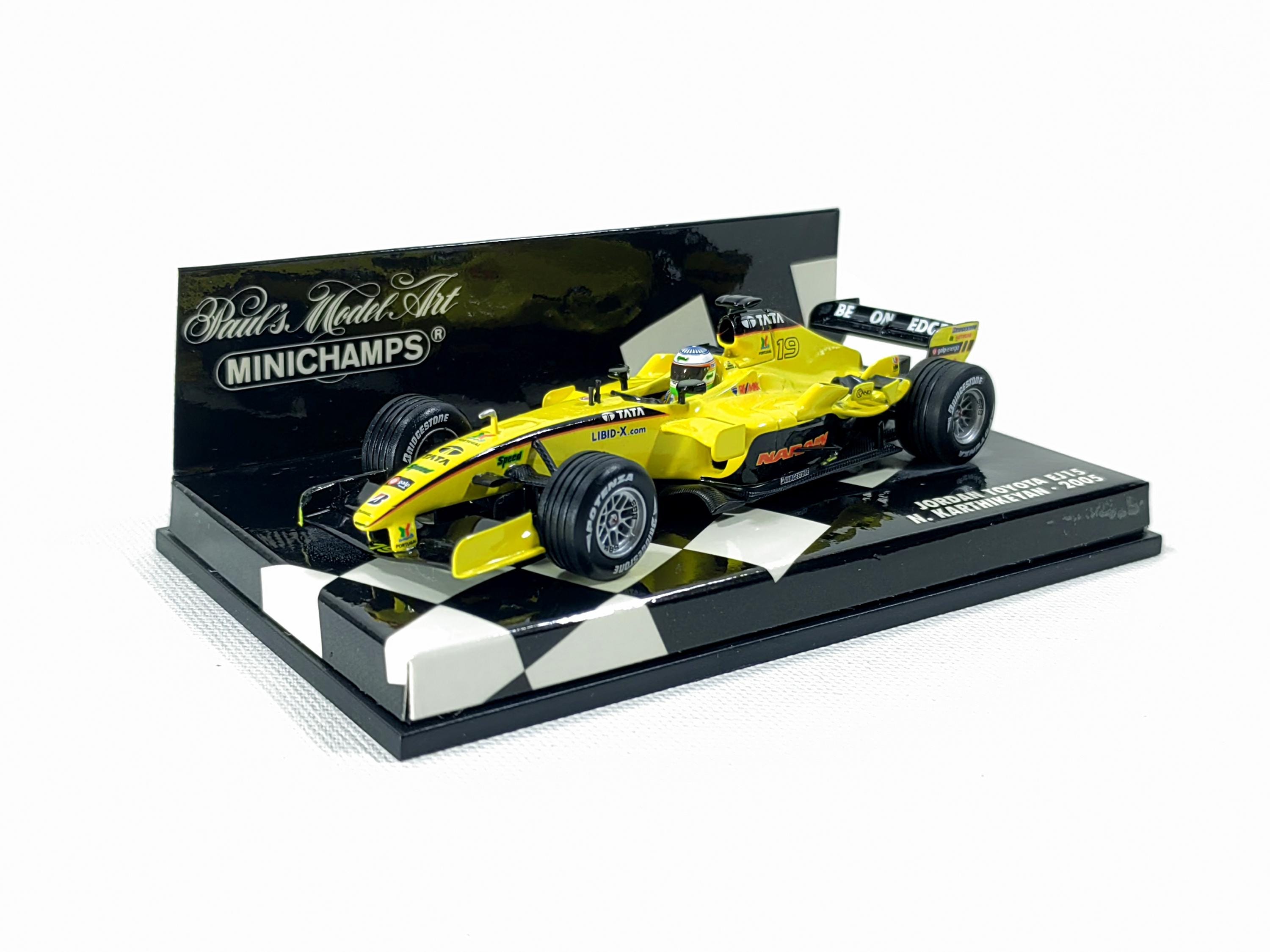 1:43 ジョーダン トヨタ EJ15 2005 ナレイン・カーティケヤン No.19 F1