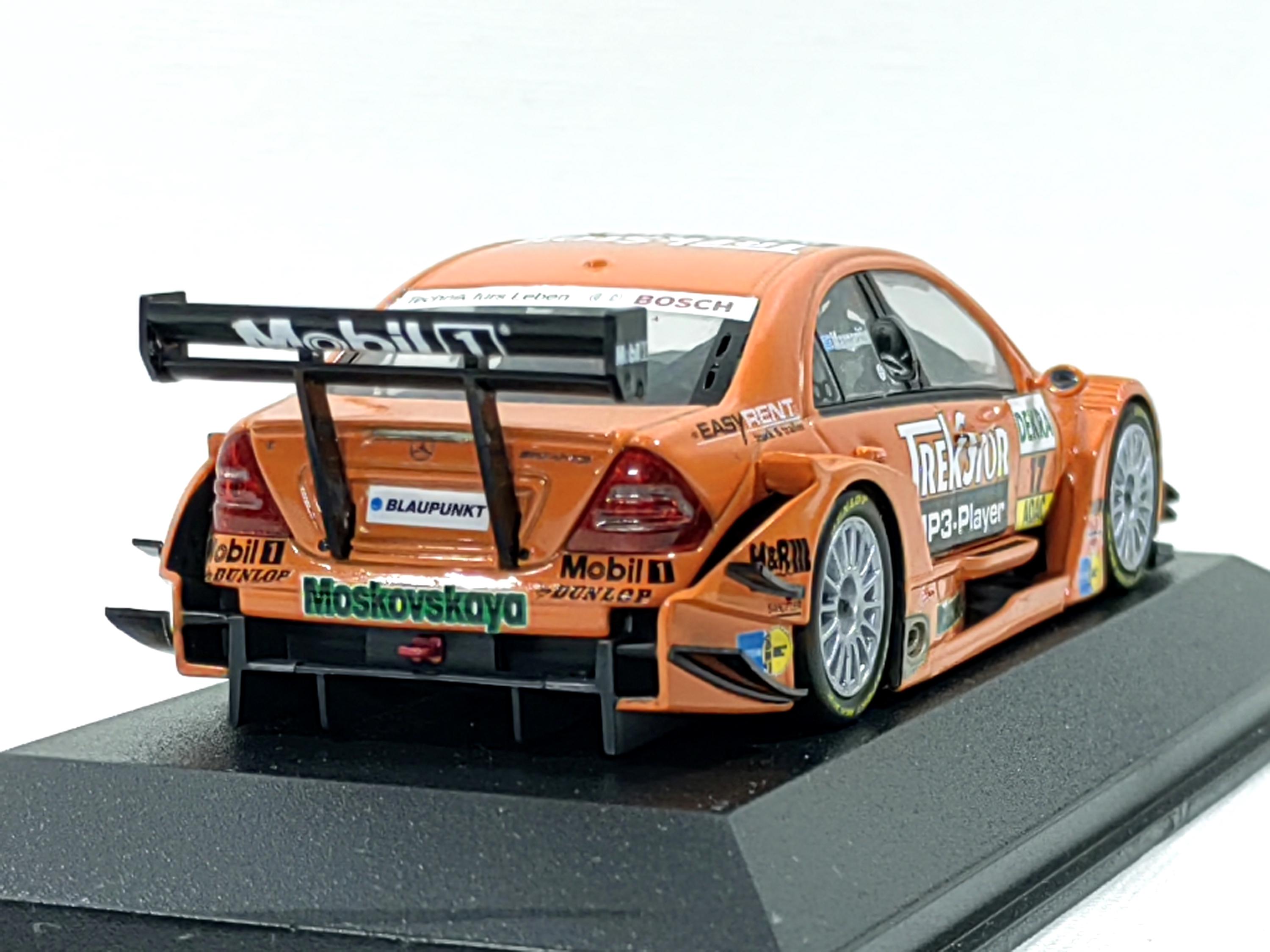 1:43 Mercedes C Class DTM 2005 No17 A Margaritis Orange Diecast