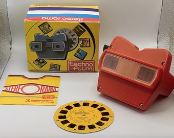 Vintage Stereo Viewer-Stereo-Rama Techno Film- Made In Italy- 70s