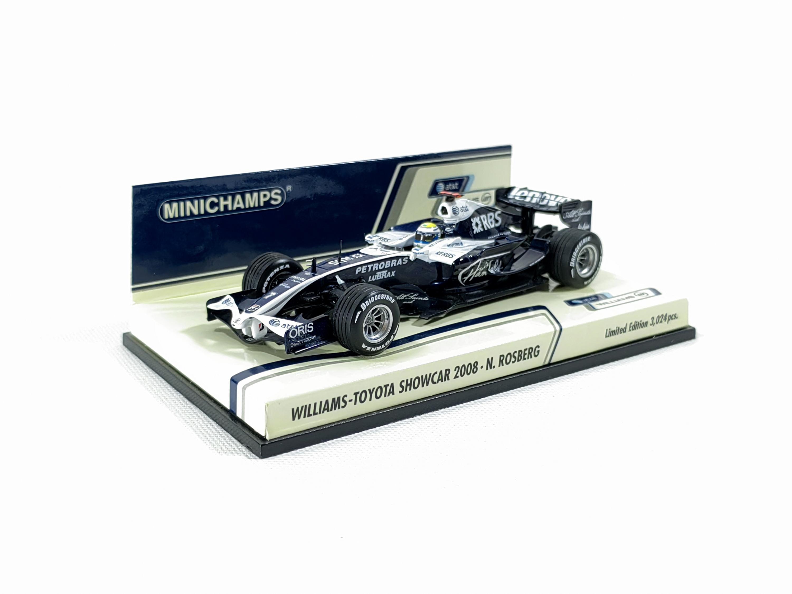 1:43 AT&T Williams Toyota Showcar 2008 Nico Rosberg No7 F1