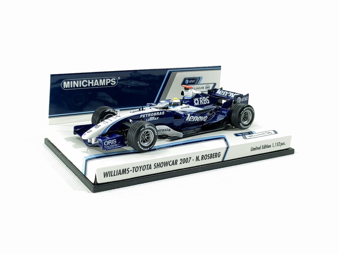 Rare 1:43 AT&T Williams Toyota Showcar 2007 Nico Rosberg No16 F1