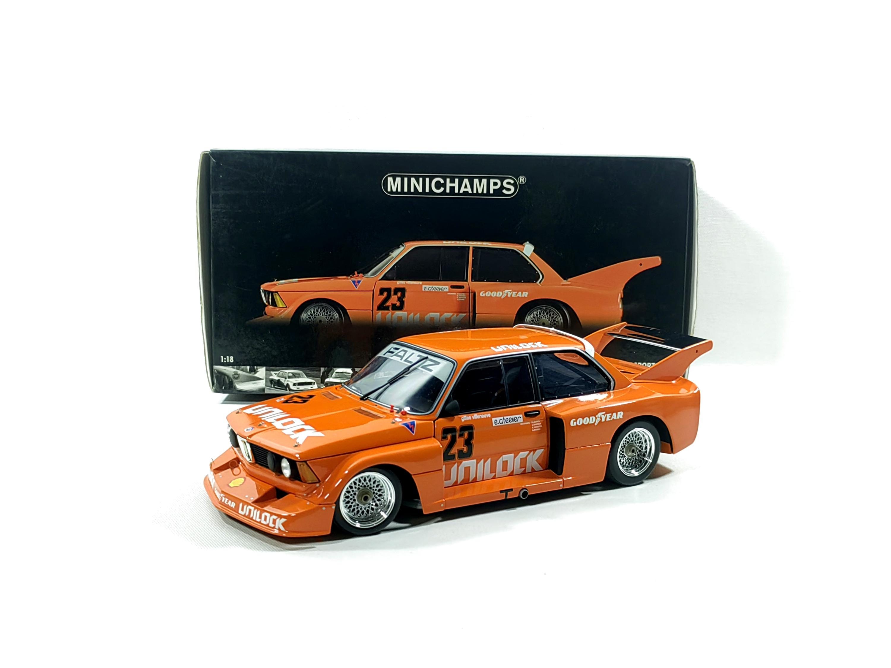 Rare 1:18 BMW 320i No23 Cheever Villeneuve Mosport 1977 Diecast