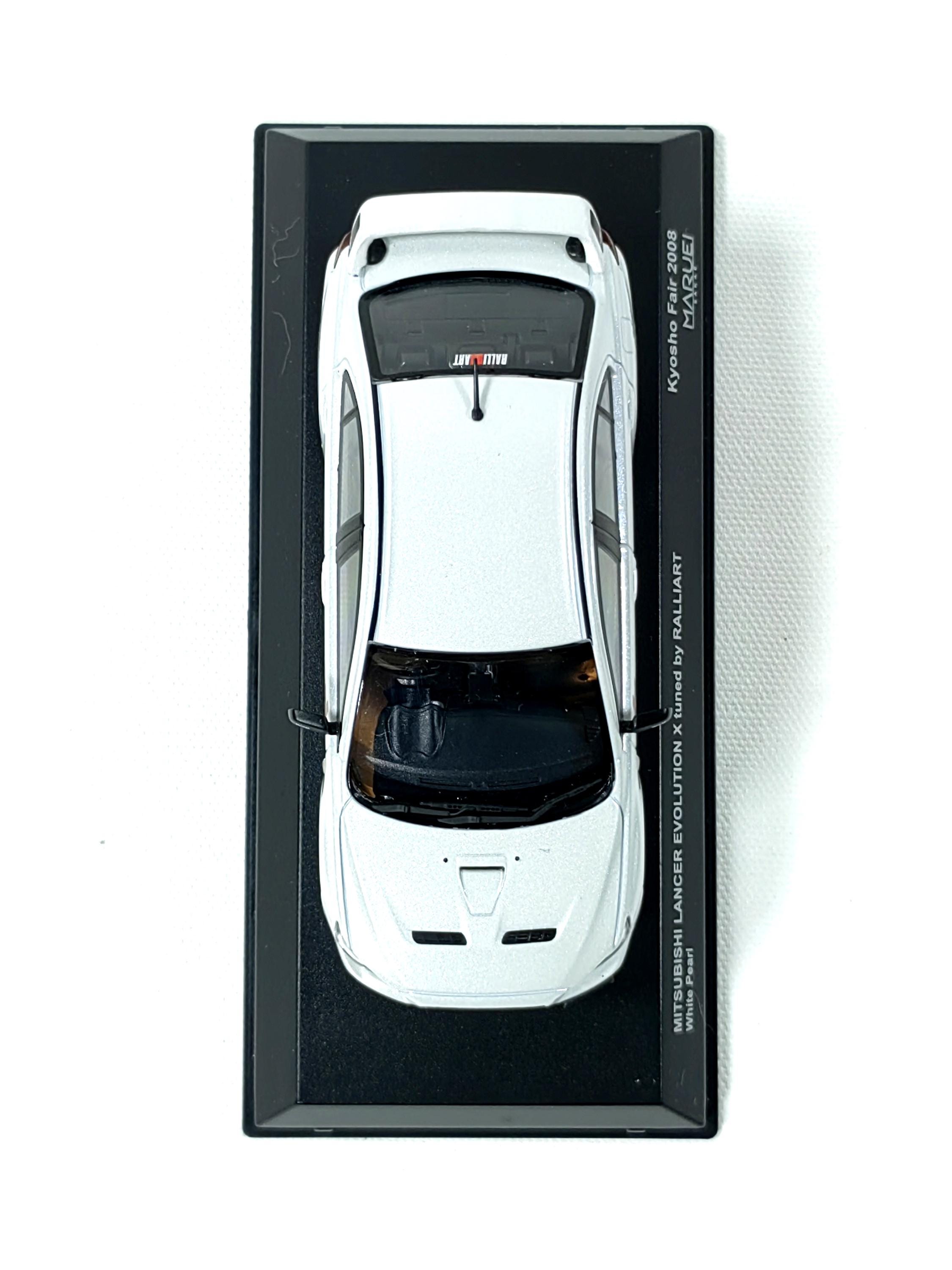 MITSUBISHI LANCER EVOLUTION X Tuned by Ralliart White Pearl 1:43