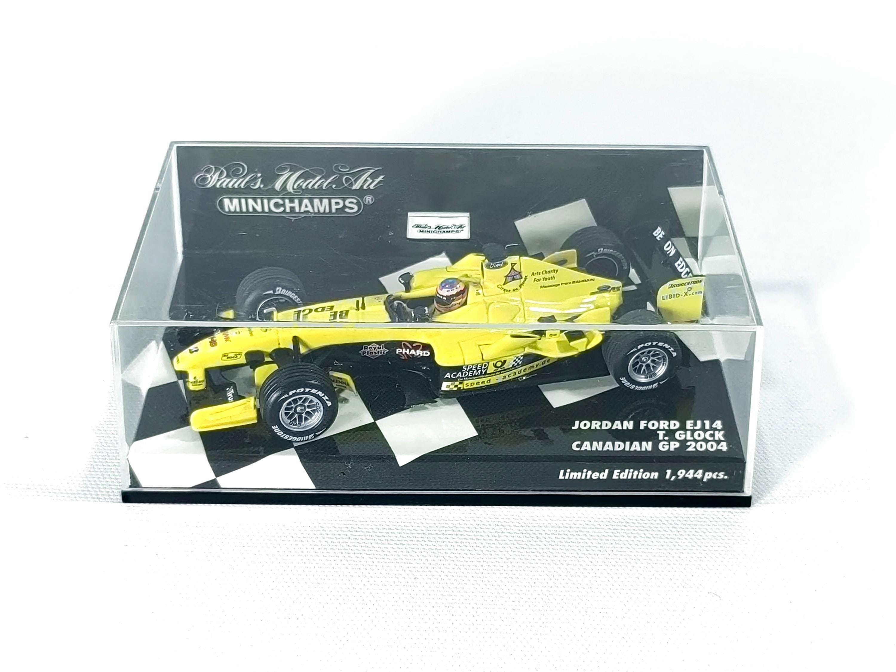 Rare 1:43 Jordan Ford EJ14 Timo Glock Canadian GP 2004 F1