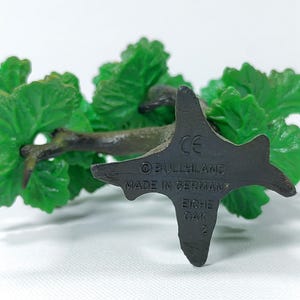 Vintage Bullyland Miniature Tree Set of 2 Handpainted Oak - Maple Scenery Models Made in Germany Eiche & Ahorn image 2