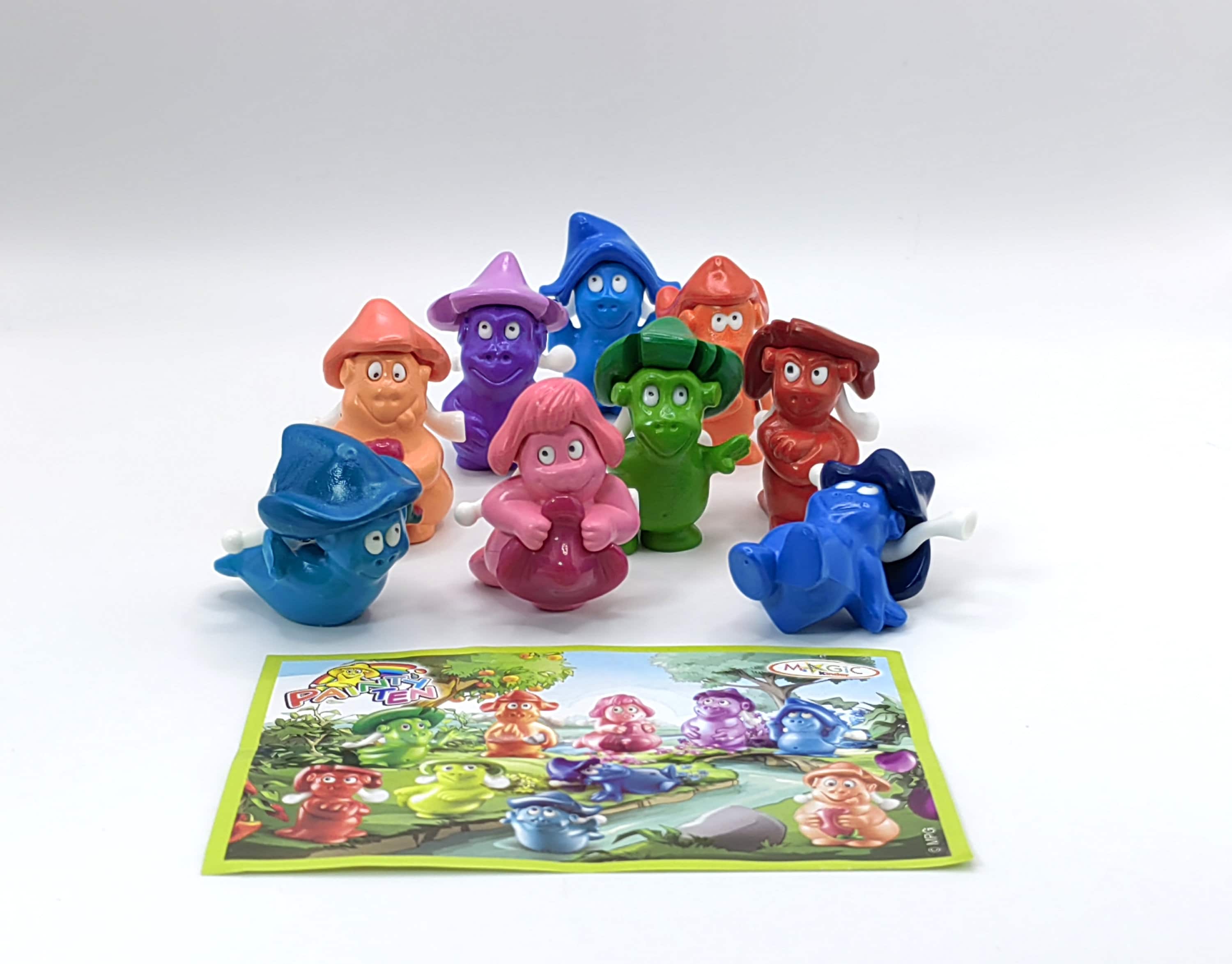 Vintage Toys, Kinder Surprise Toys, Set Figures PAINTY TEN - Etsy