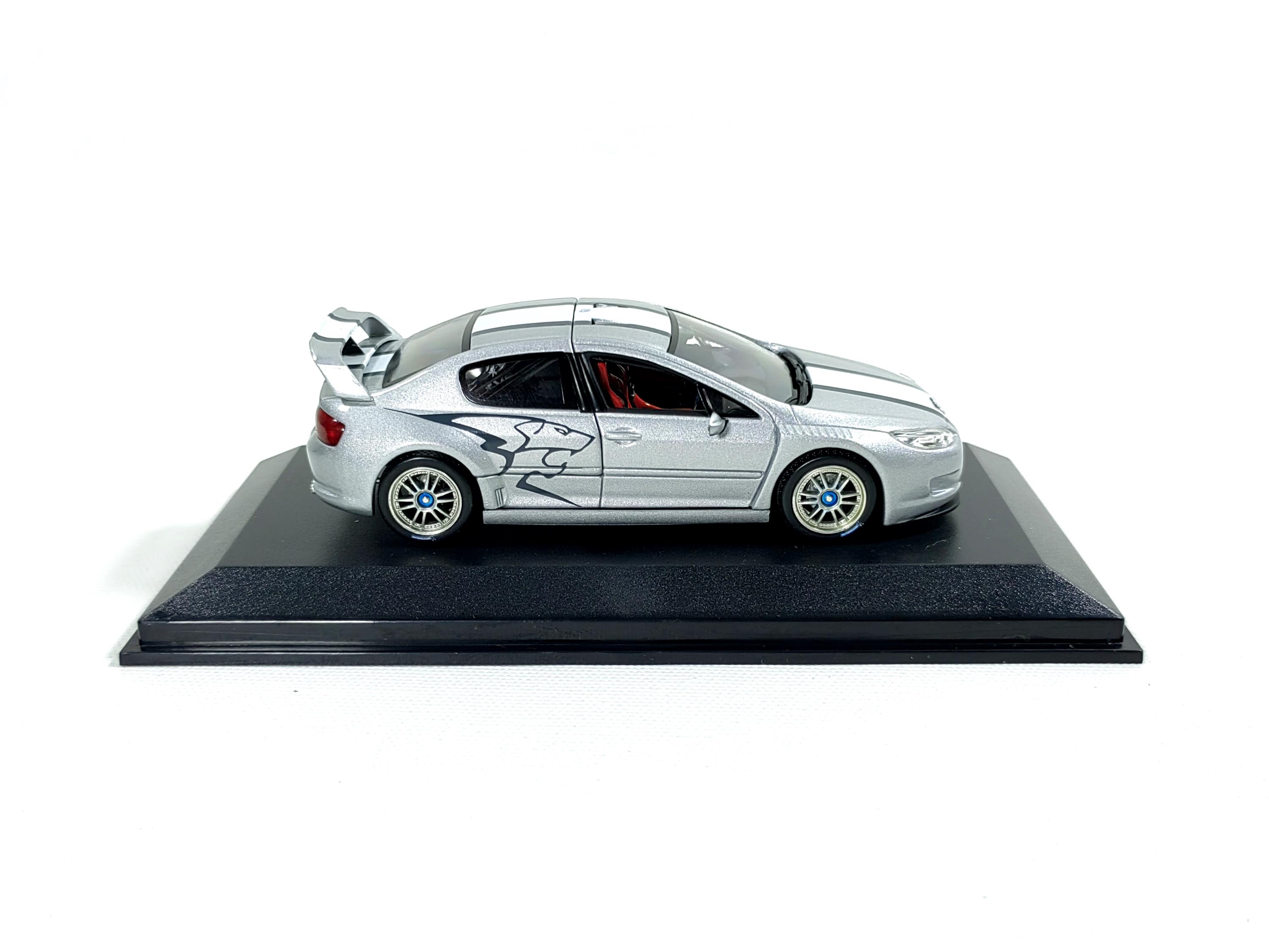 1:43 Peugeot 407 Silhouette Concept Geneva 2004 Silver Diecast