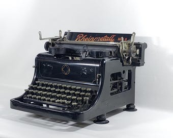 レトロな魅力：希少なラインメタル9型タイプライター - 1920年代の