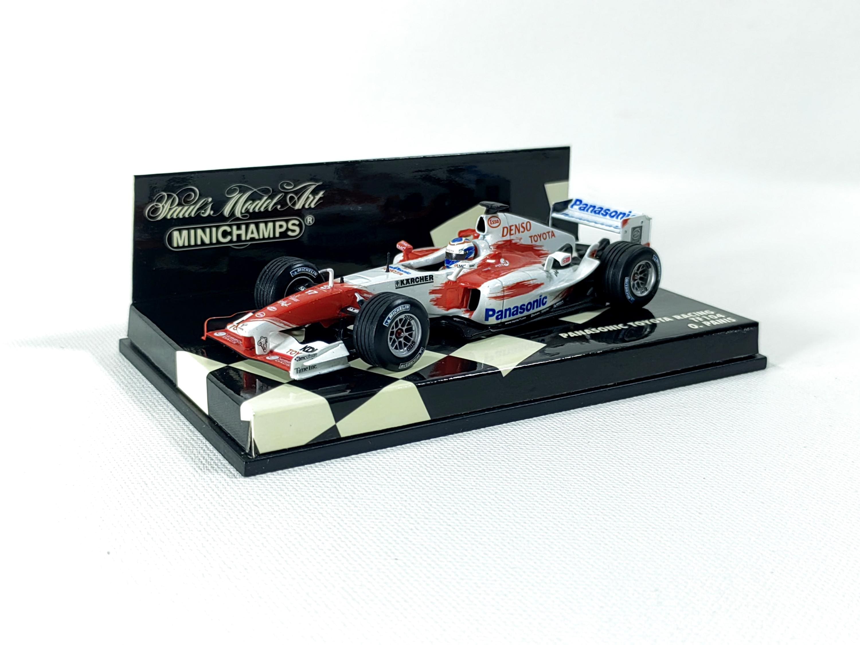 パナソニック　トヨタRacing TF104 O.Panis 1/43 Panasonic Toyota Racing TF104 #17 O. Panis 1:43 Minichamps #400