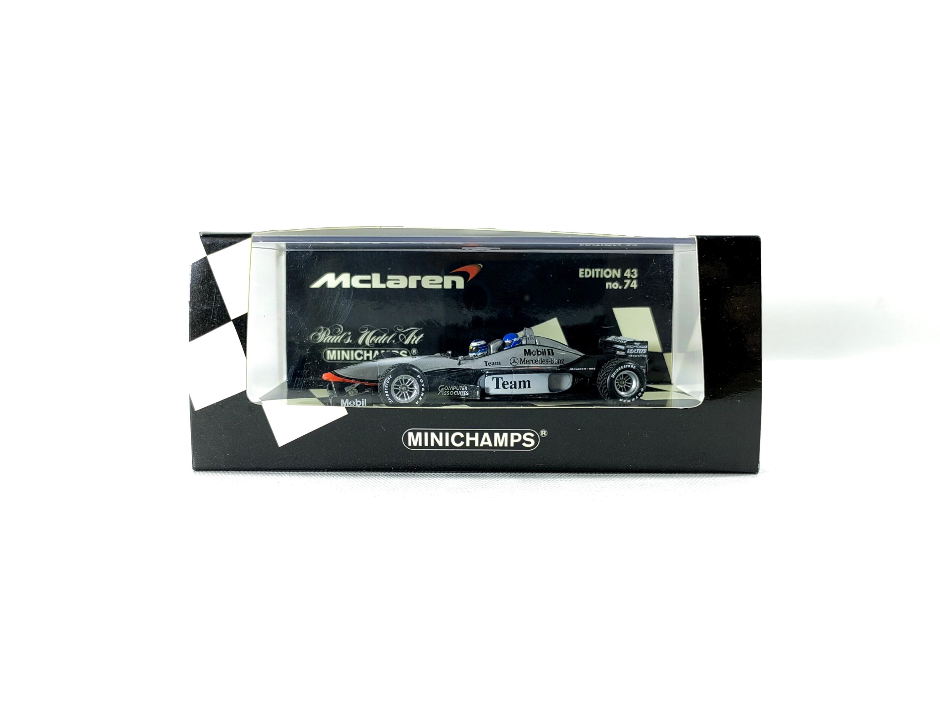 F1 McLaren MP4-98T 2000 – Mika Hakkinen, Minichamps 1/43, Neuve