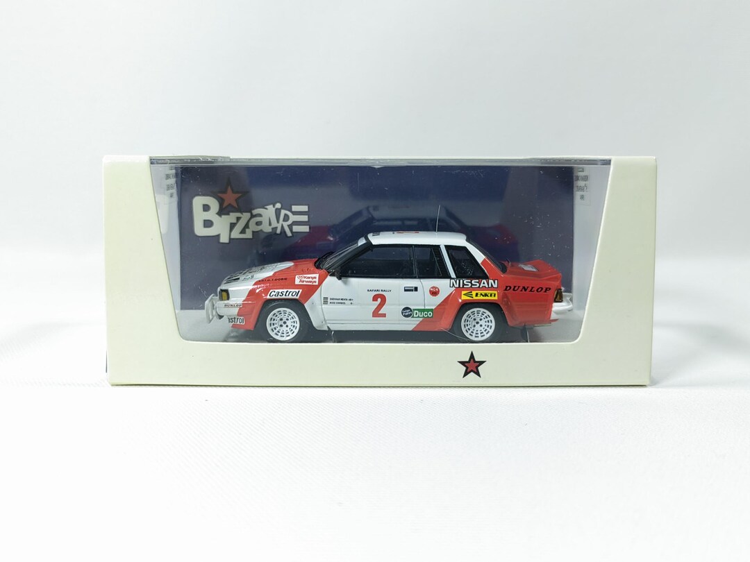miniature 1/43 NISSAN 240RS Safari Rally 85 S.METHA BIZARRE