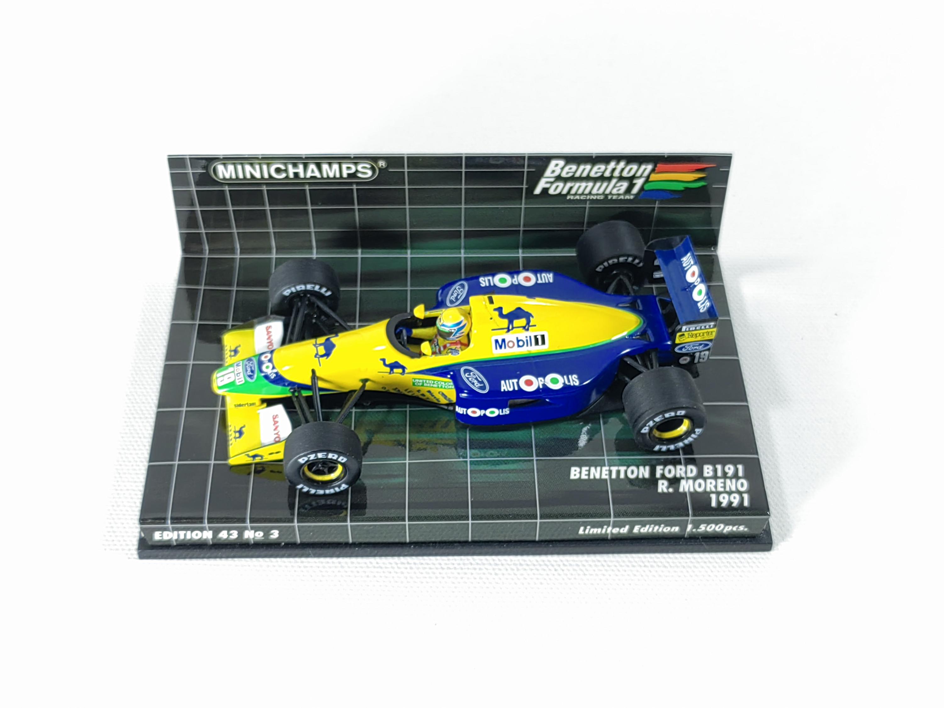 ミニチャンプス 1/43 ベネトン フォード B191 # 19 M.シューマッハ