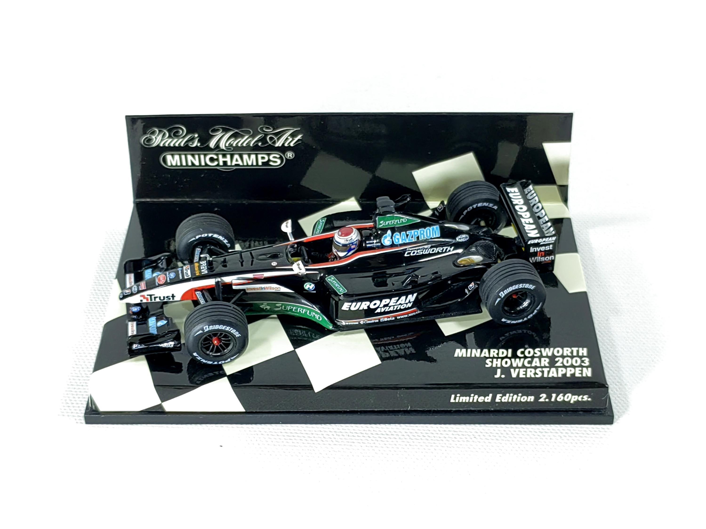 Extremely Rare 1:43 Minardi Cosworth Showcar 2003 Jos Verstappen