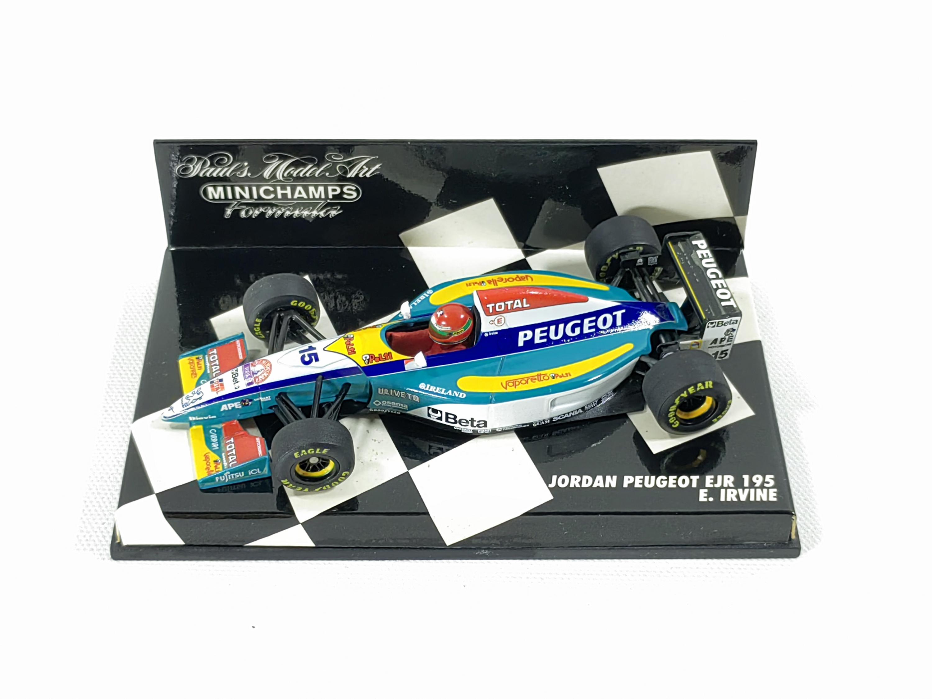 1:43 ジョーダン・プジョー EJR 195 1995 エディ・アーバイン No.15 F1