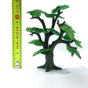 Vintage Bullyland Miniature Tree Set of 2 Handpainted Oak - Maple Scenery Models Made in Germany Eiche & Ahorn image 10