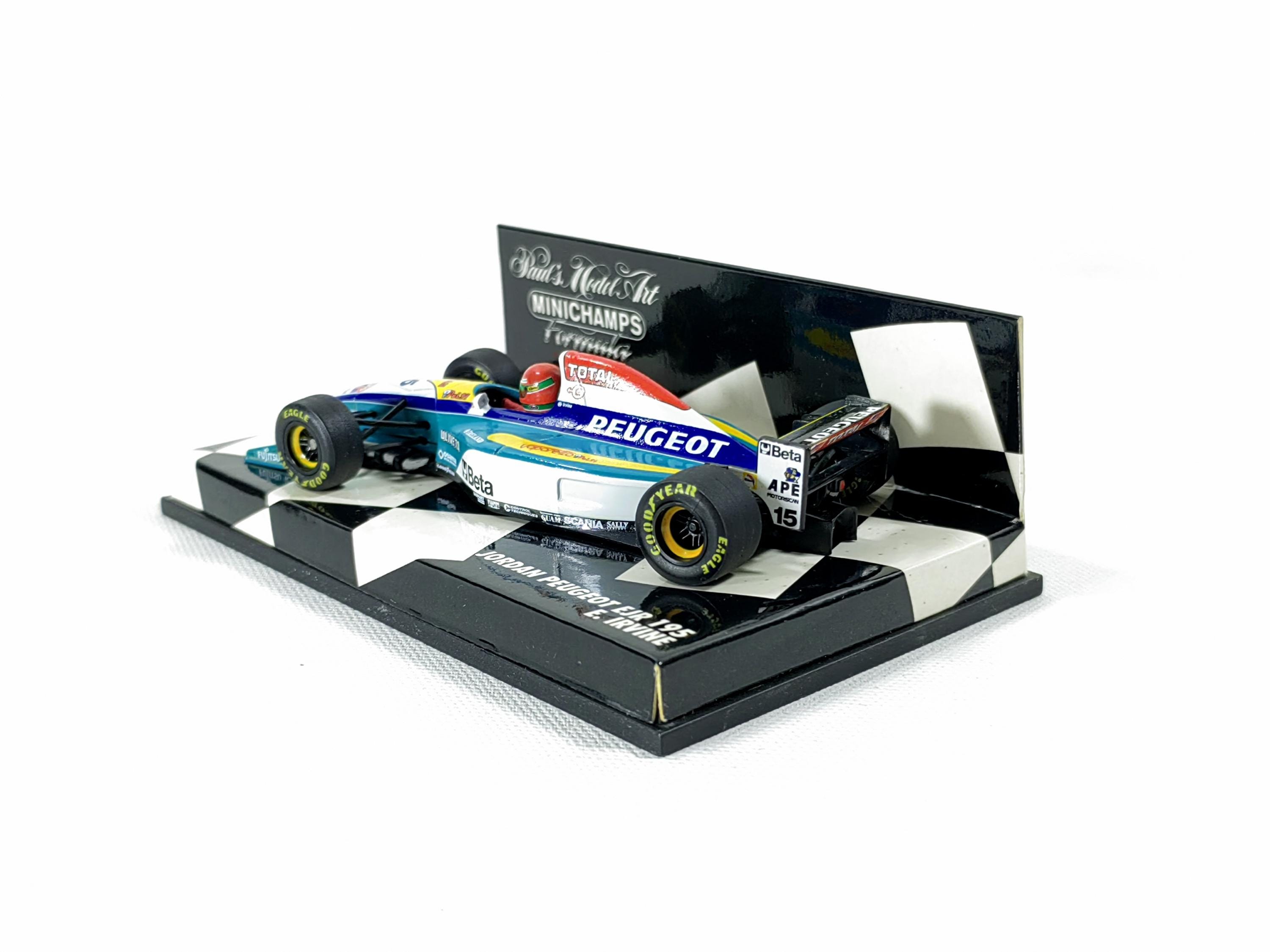 1:43 ジョーダン・プジョー EJR 195 1995 エディ・アーバイン No.15 F1