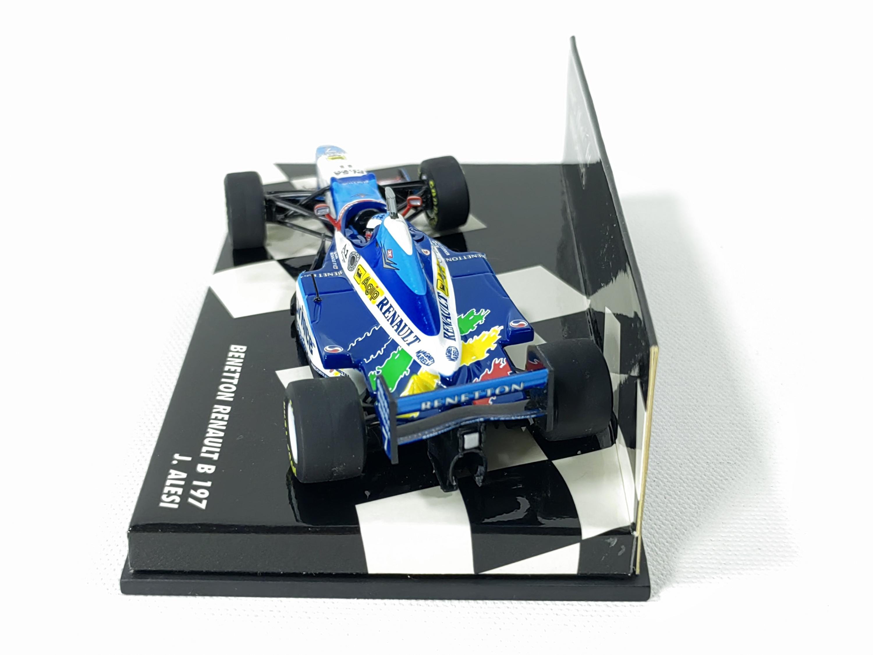 Figurine Jean Alesi Benetton Renault 1997 – 1/18 – Minichamps – F1 – RARE