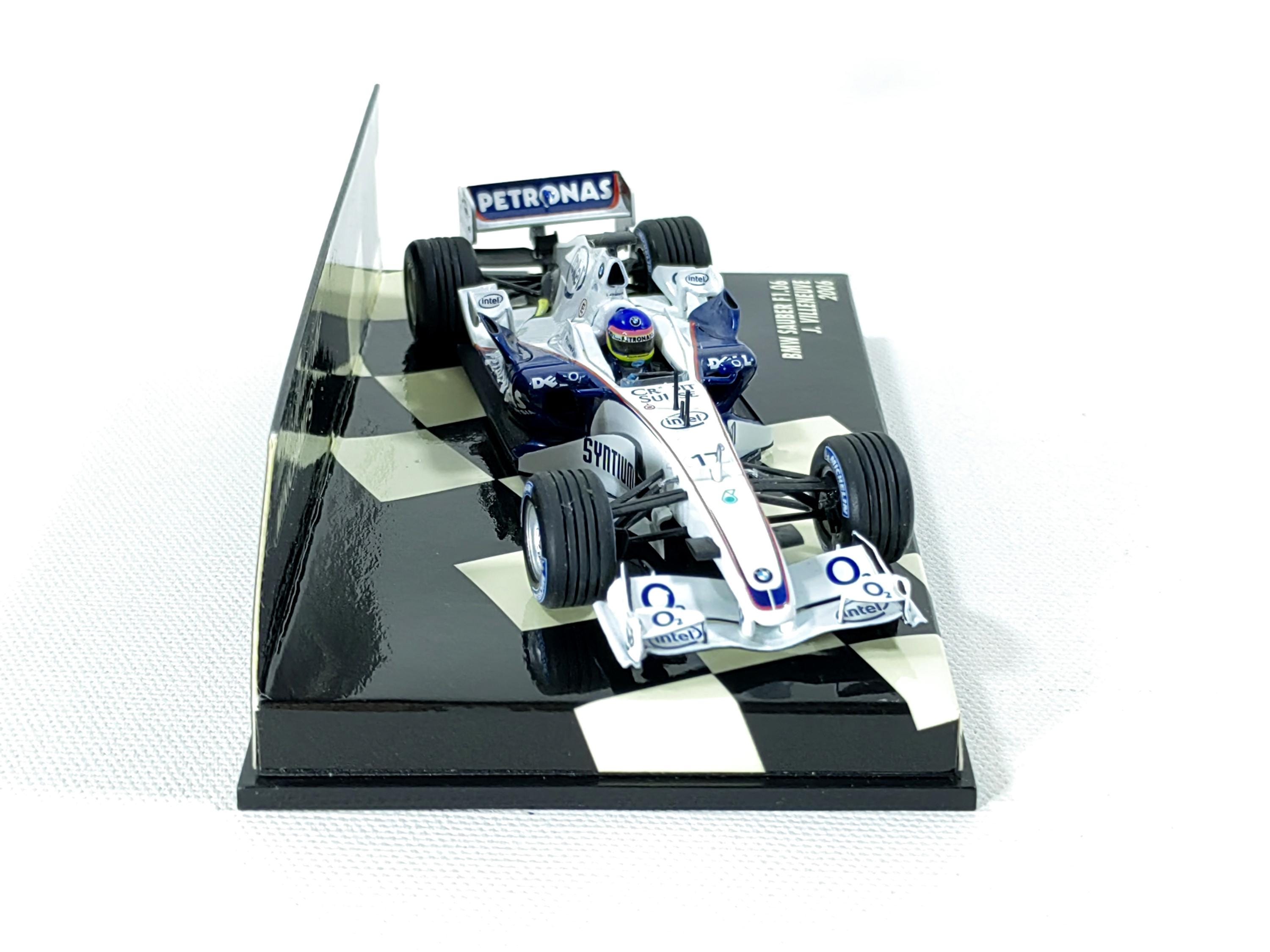 スタジオ27 1/20  ザウバー F1 .06 ジャック・ヴィルニューヴ BMW Sauber F1.06 #17 J VILLENEUVE 2006 1:43 Minichamps #400 060017