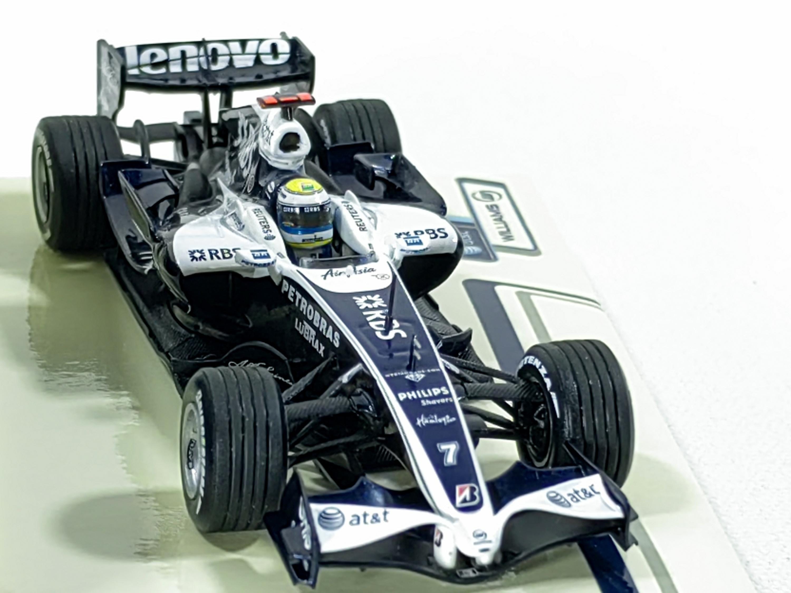 1:43 AT&T Williams Toyota Showcar 2008 Nico Rosberg No7 F1