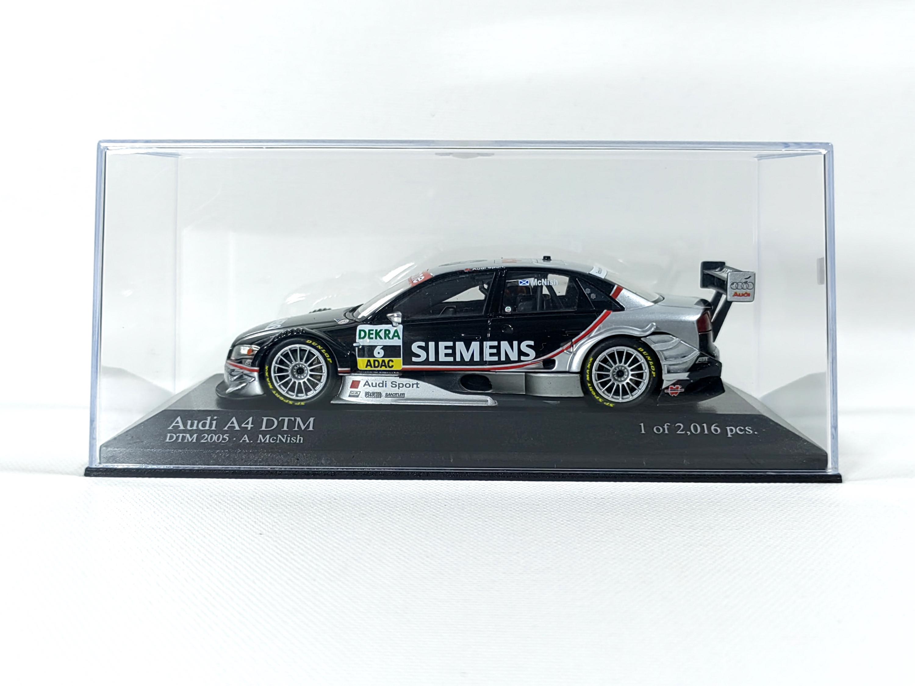 1:43 Audi A4 DTM 2005 No6 A Mcnish Siemens Diecast, Minichamps
