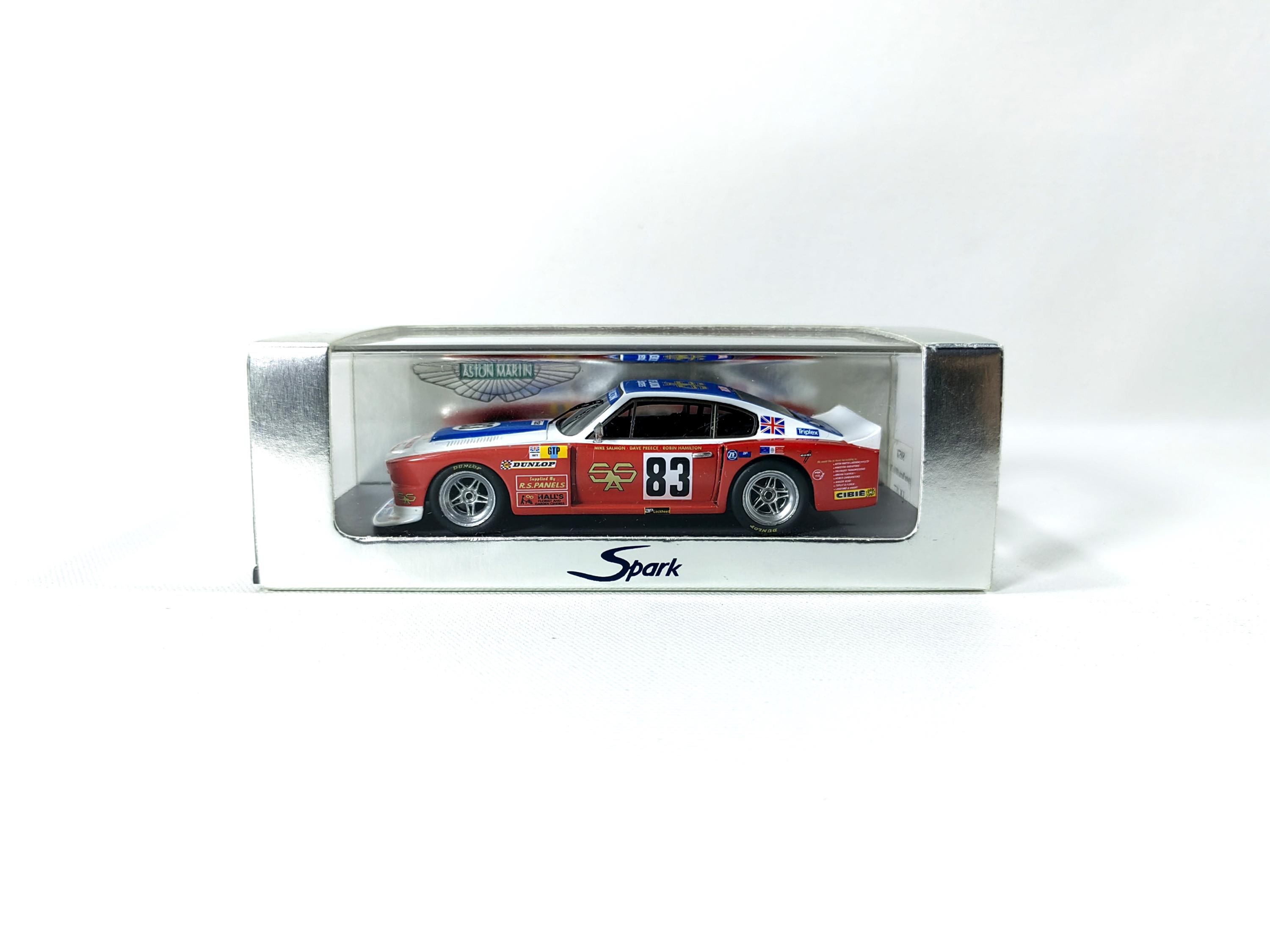 Spark 1/43 Aston Martin AMV8 No.83 非常にレア Aston Martin AMV8 #83 Le Mans 1977 Racing Car 1:43 Spark #S0571