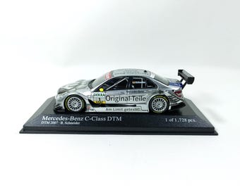 1:43 Mercedes C Class DTM 2007 No1 B Schneider Silver Diecast
