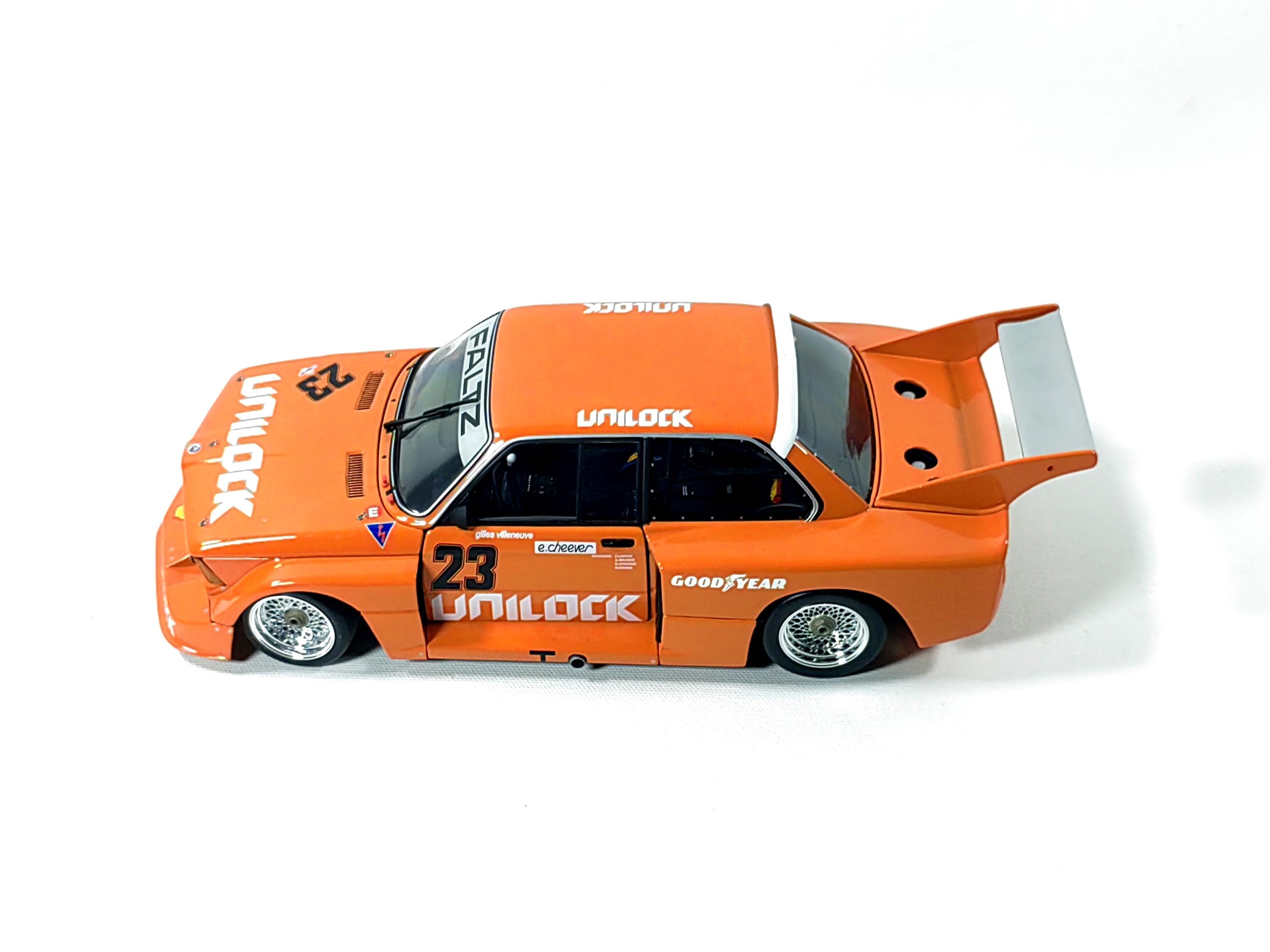 ミニチャンプスBMW320i FALTZ イエーガーマイスターオレンジ　1/18 Rare 1:18 BMW 320i No23 Cheever Villeneuve Mosport 1977 Diecast