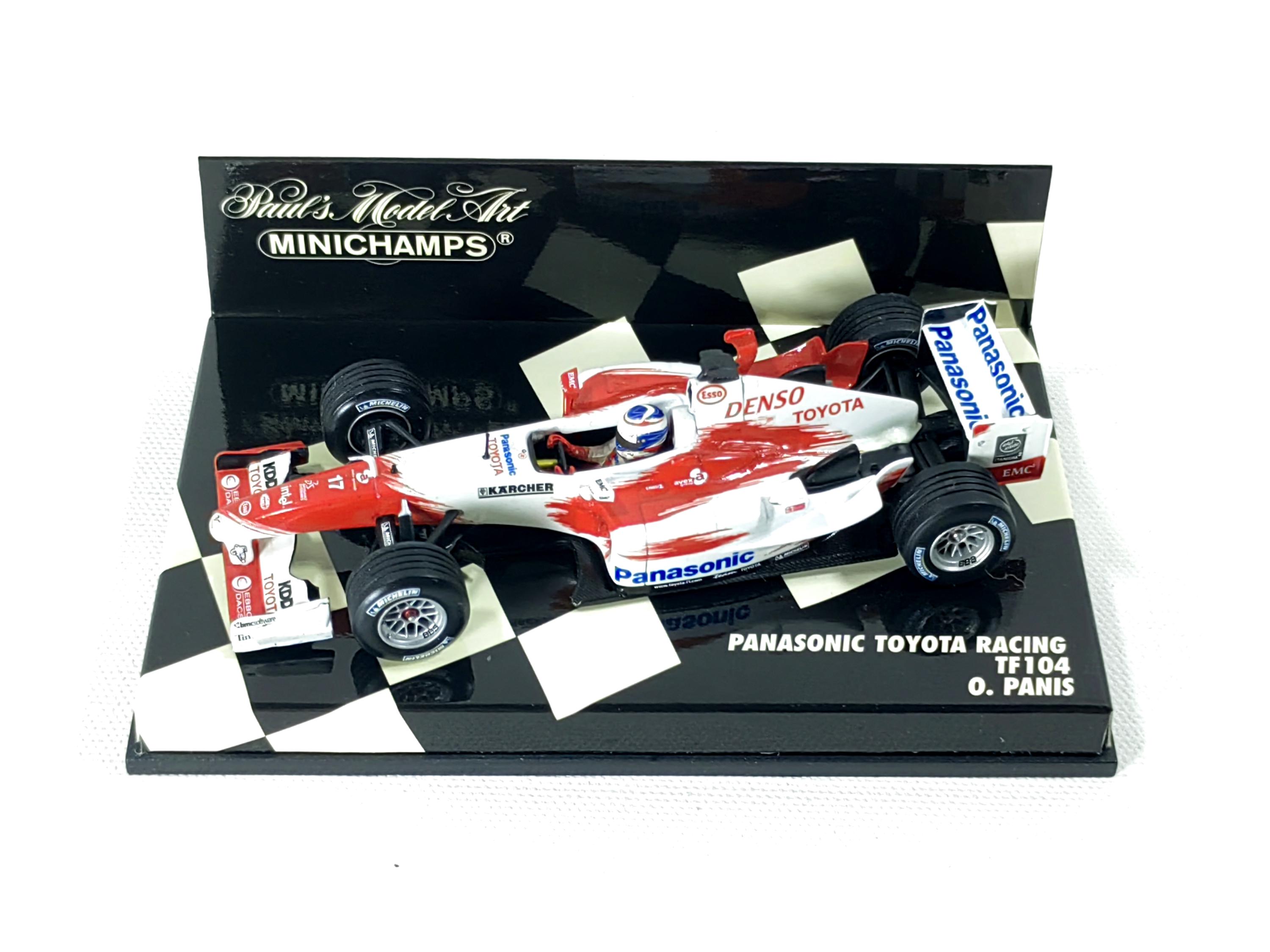 Panasonic Toyota Racing TF104 #17 O. Panis 1:43 Minichamps #400