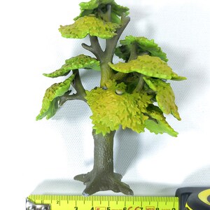 Vintage Bullyland Miniature Tree Set of 2 Handpainted Oak - Maple Scenery Models Made in Germany Eiche & Ahorn image 13